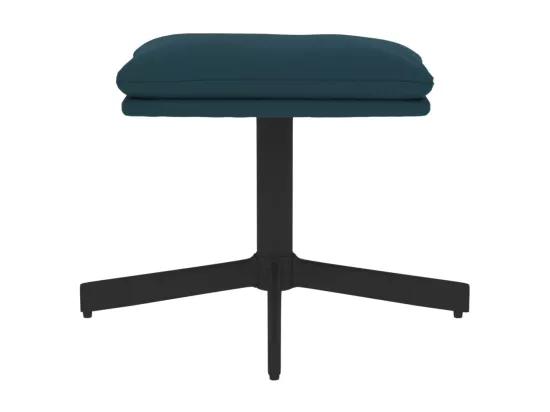 Repose-pied Bleu 60x60x36 cm Velours