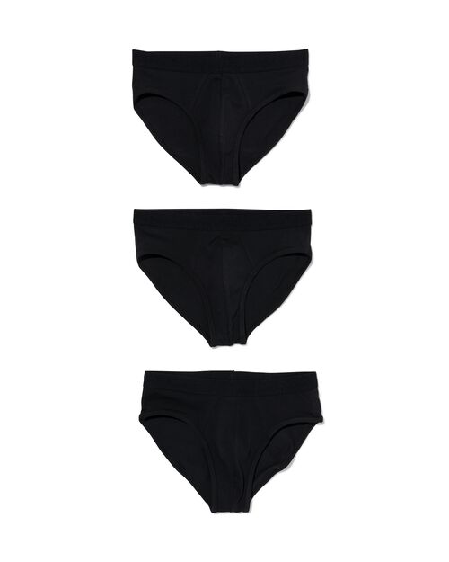 3 slips homme noir