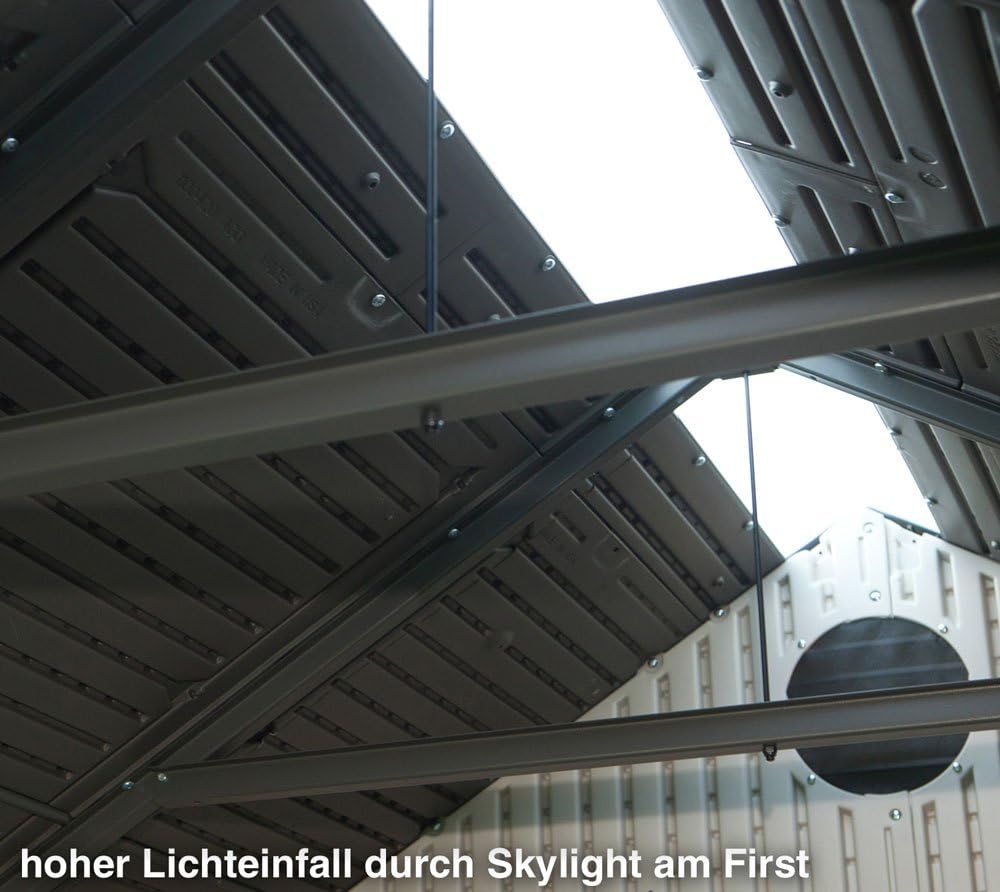 LIFETIME Kunststoff Gerätehaus Jubiläumshaus | Lichtgrau | 244x305x244 cm