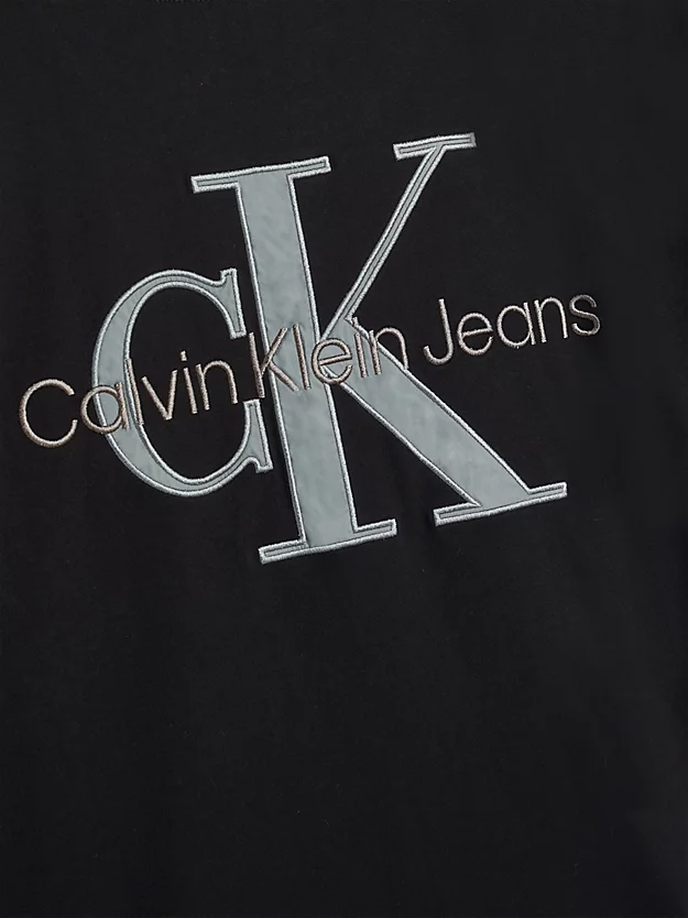 Camiseta de corte folgado com logotipo nas costas