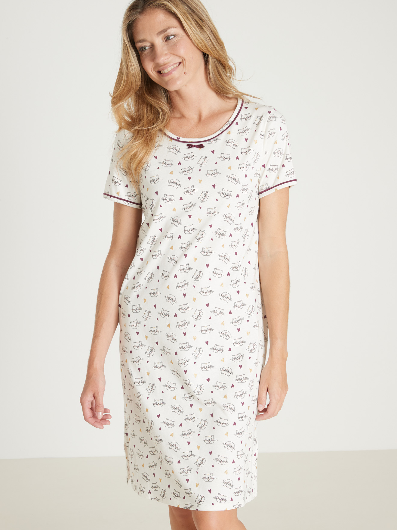 Lot de 2 chemise de nuit courtes