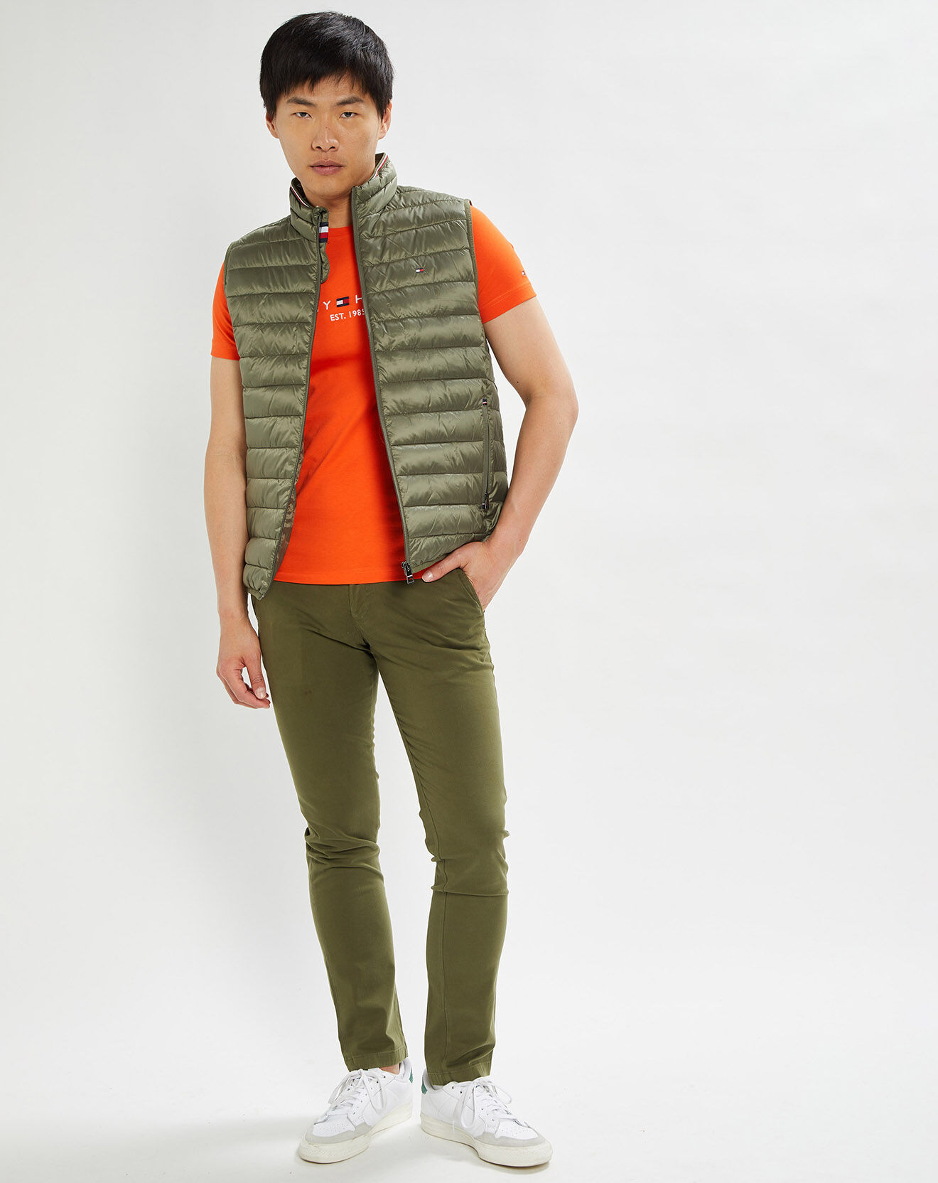 Tommy Hilfiger Veste sans manches Packable Recycled kaki