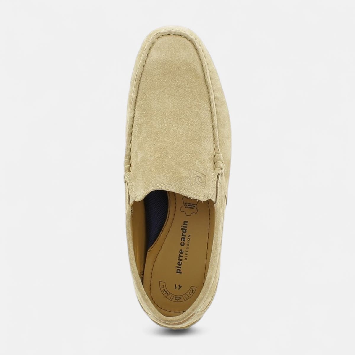 Mocassins Homme en cuir beige