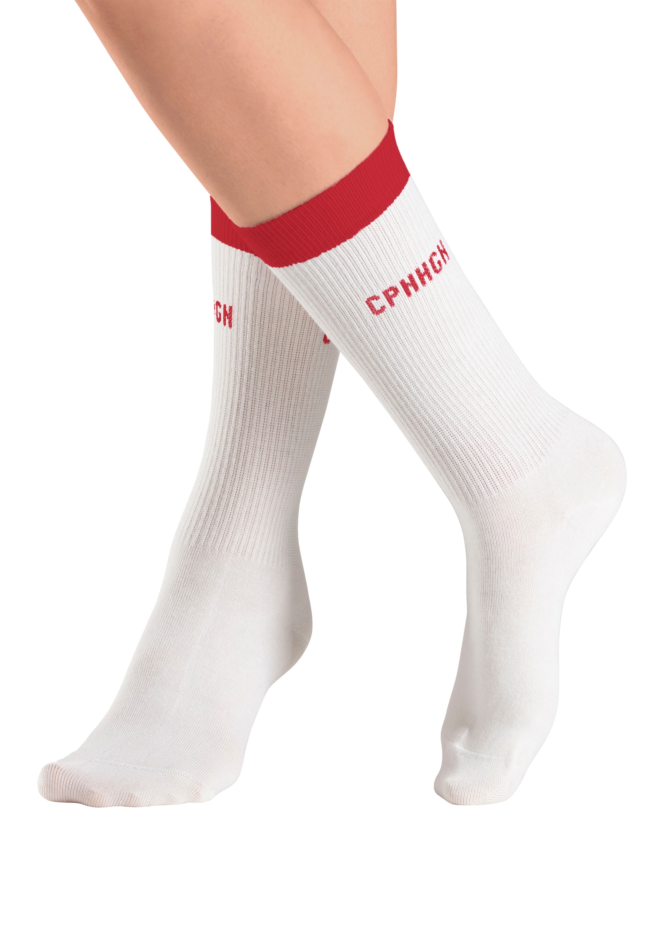 Copenhagen Studios Tennissocken Packung, 2 Paar tlg. mit kontrastfarbenem Bund