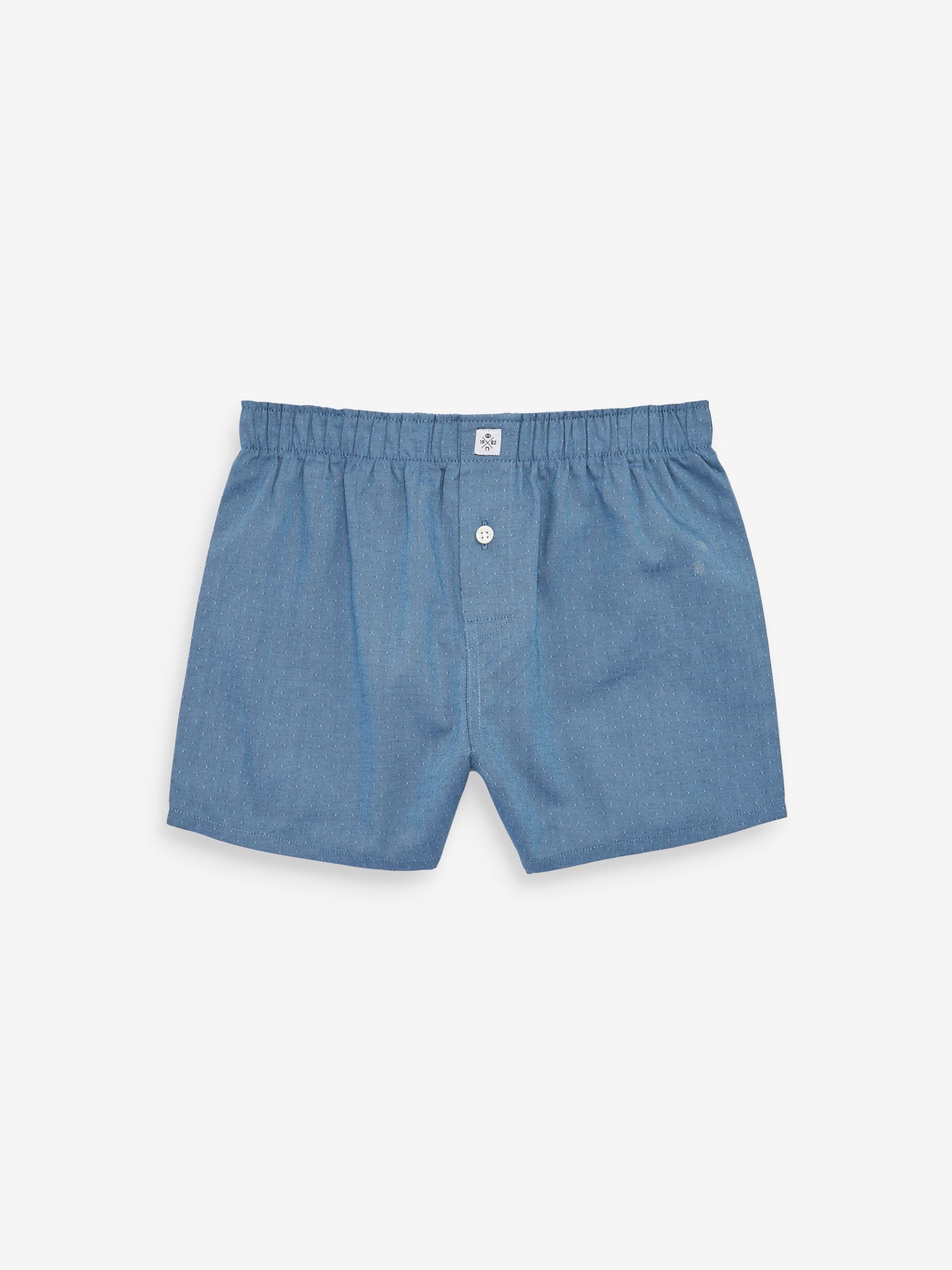 Blauw - Verpakking van 3 boxershorts van 100% katoen (2-16jr)