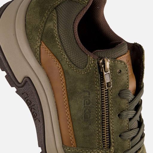 Rieker Sneakers groen Suede