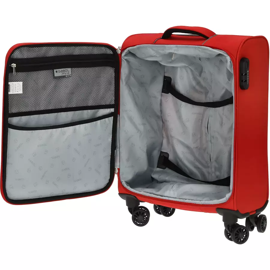Gabol Lisboa - 4-Rollen-Kabinentrolley 55 cm red