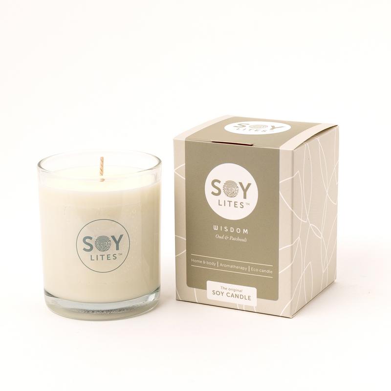 Soylites Soja Geurkaars 55 uur Wisdom (1 stuk)