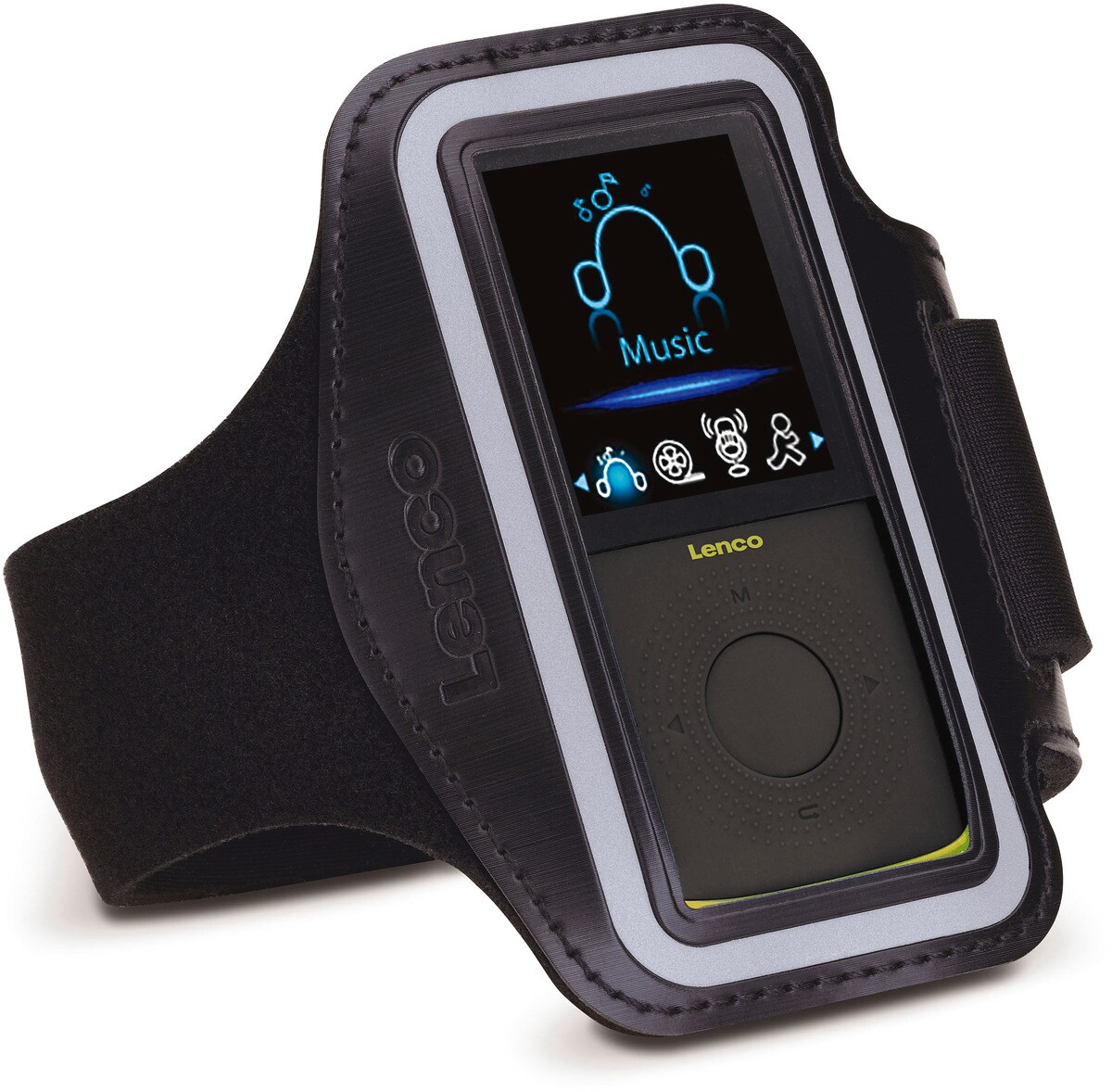 LENCO PODO-153LM MP3 Player + Schrittzähler, grün