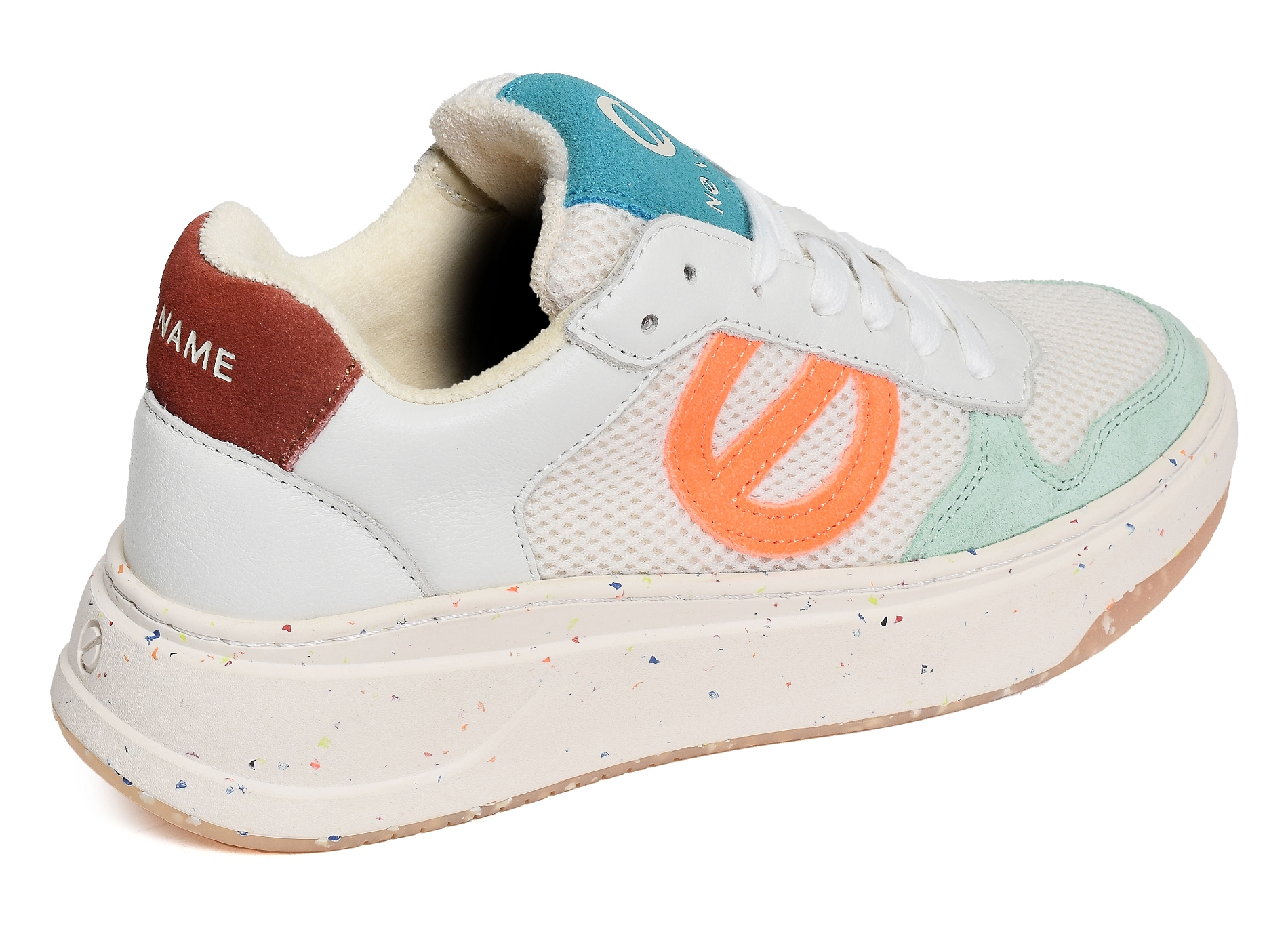 Bridget sneaker blanc orange