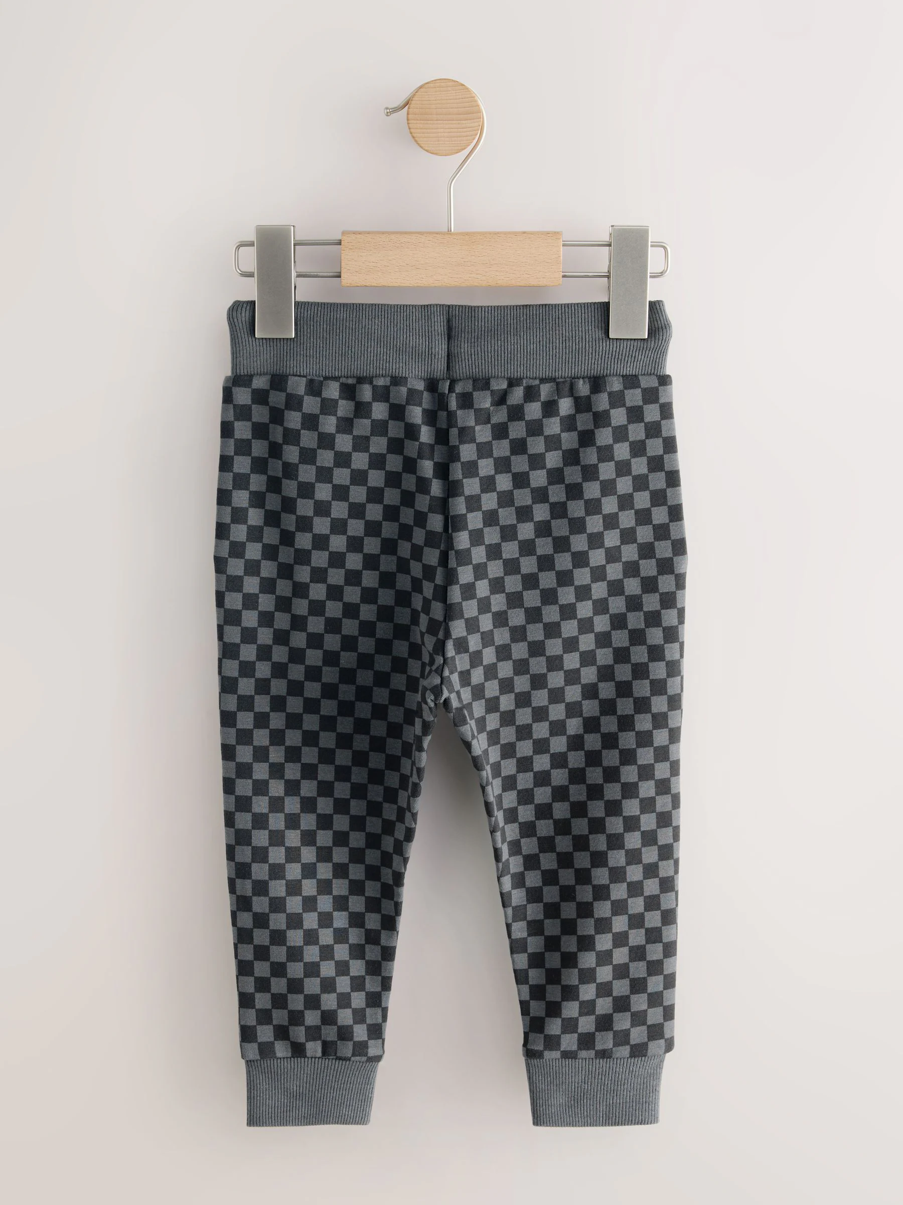 Zwart/grijs - Klassieke jersey joggingbroek (3mnd -7jr)