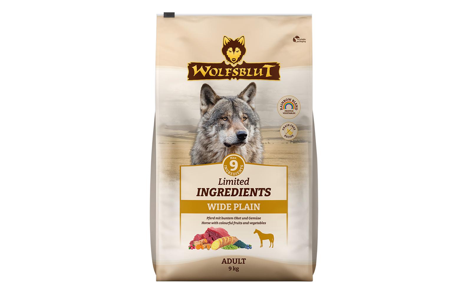 Trockenfutter Adult Wide Plain 9 kgAlleinfuttermittel für erwachsene Hunde