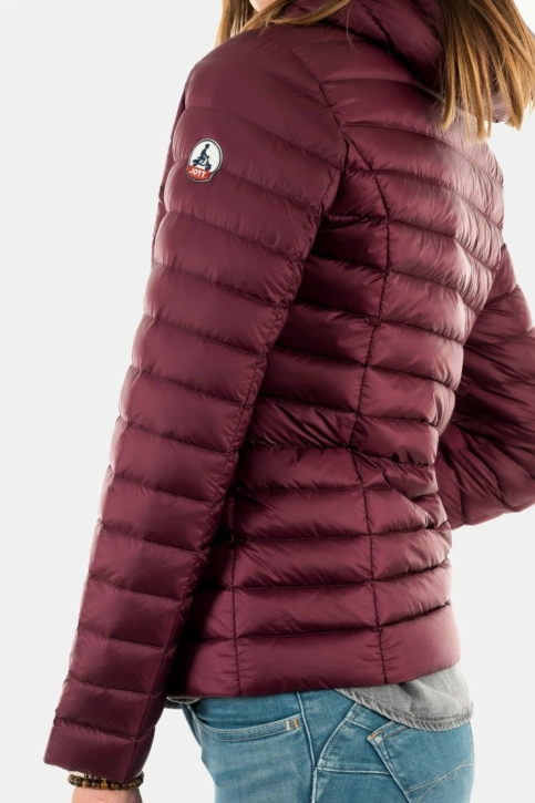 Doudounes jott doudoune cloe ml capuche 461 aubergine