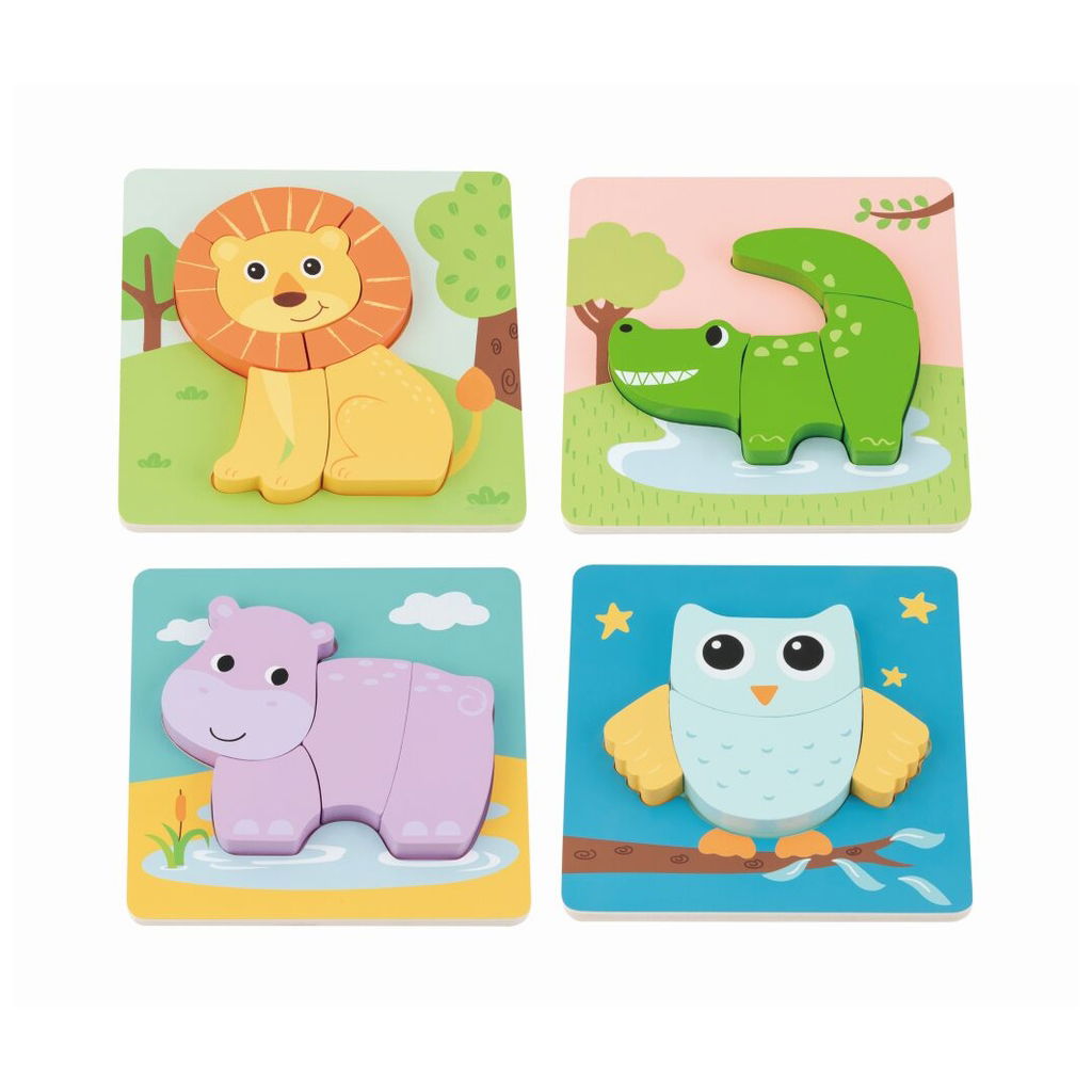 SpielbaSpielba   Puzzle Set mit 4 Tieren