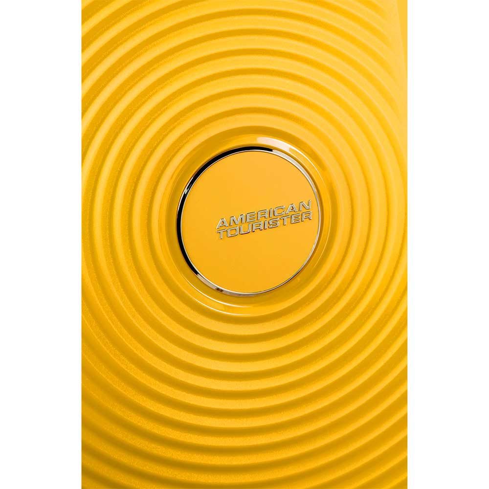 American Tourister Soundbox Spinner 55 Expandable golden yellow