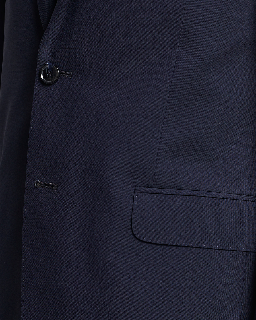 Oscar Jacobson Falk Wool Suit Blue