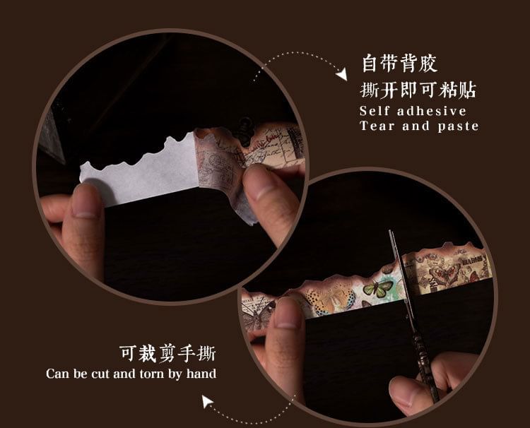 Milena - Burnt Print Masking Tape (diverse ontwerpen)