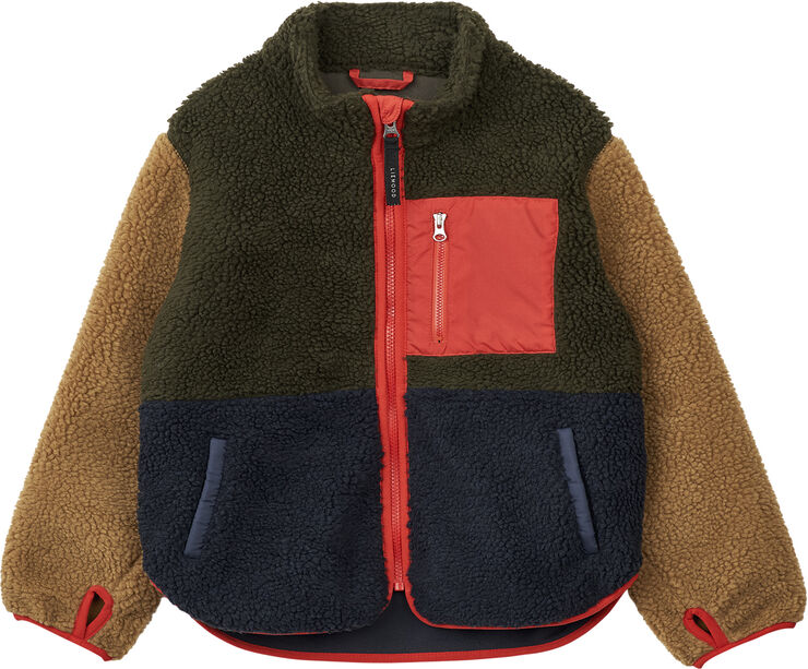 Liewood Nolan Pile Jacket Army brown multi mix