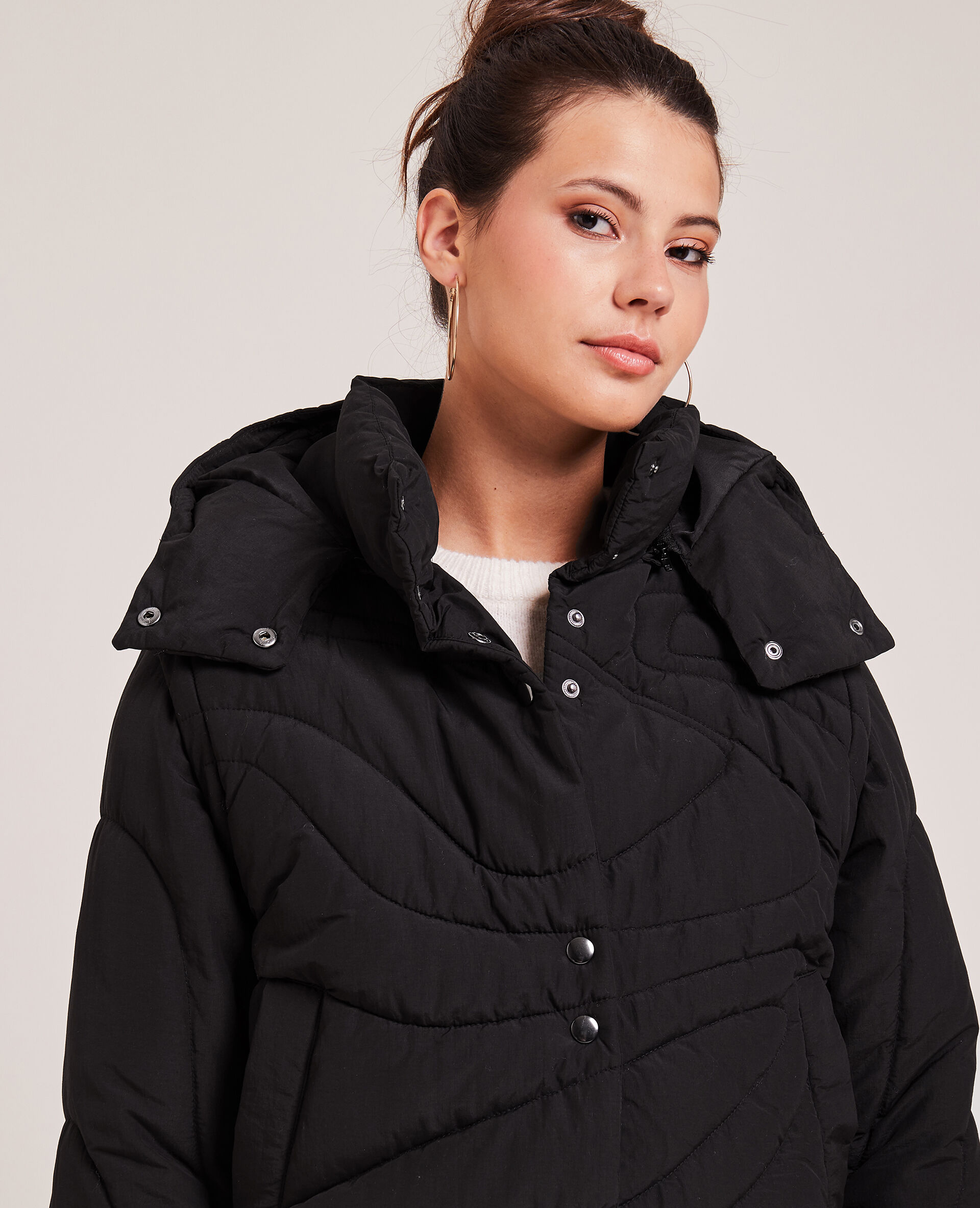 Doudoune matelassage wavy - Noir