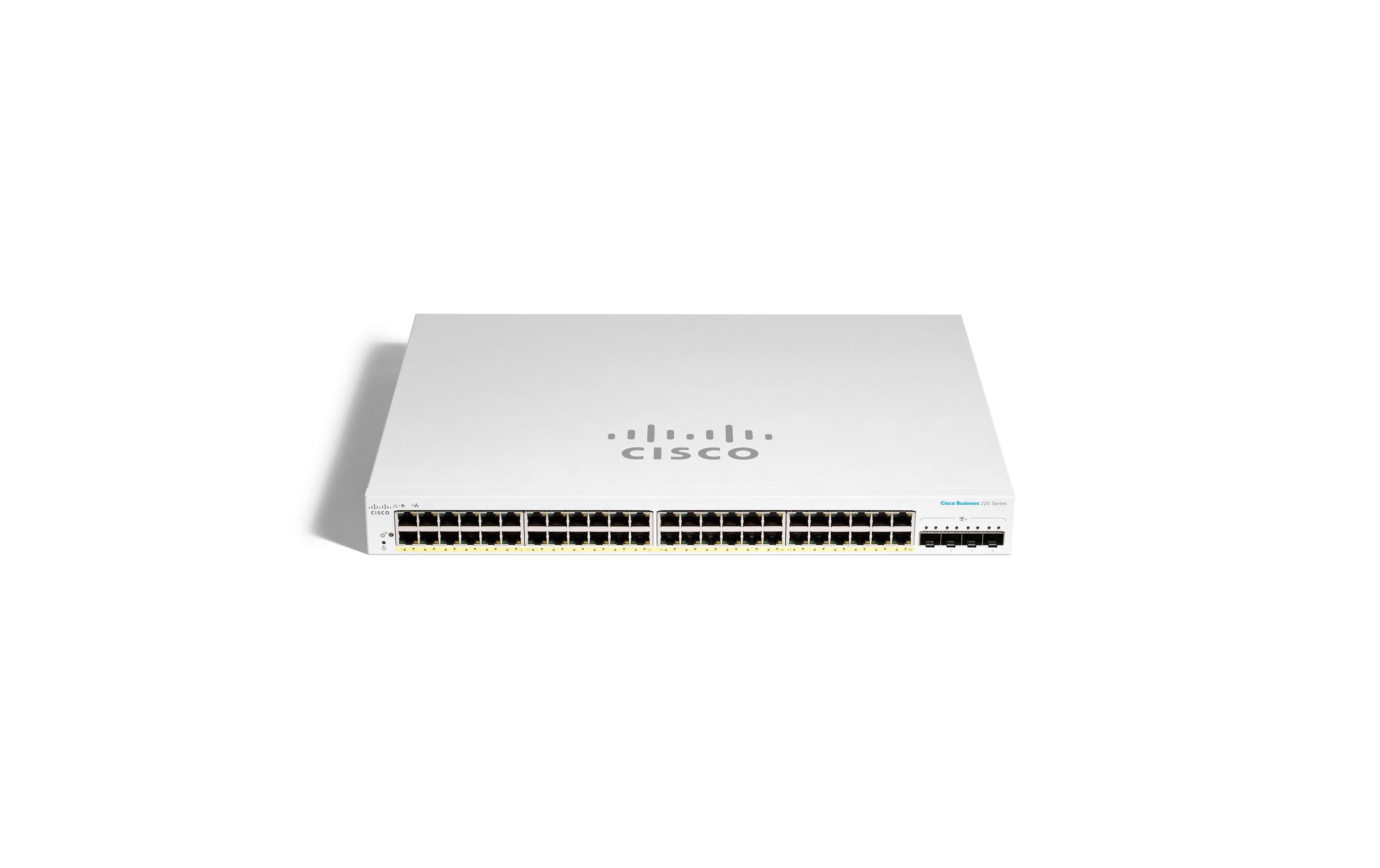 Switch CBS220-48T-4X 52 Port<br>Cisco Business 220 Serie Smart Switch