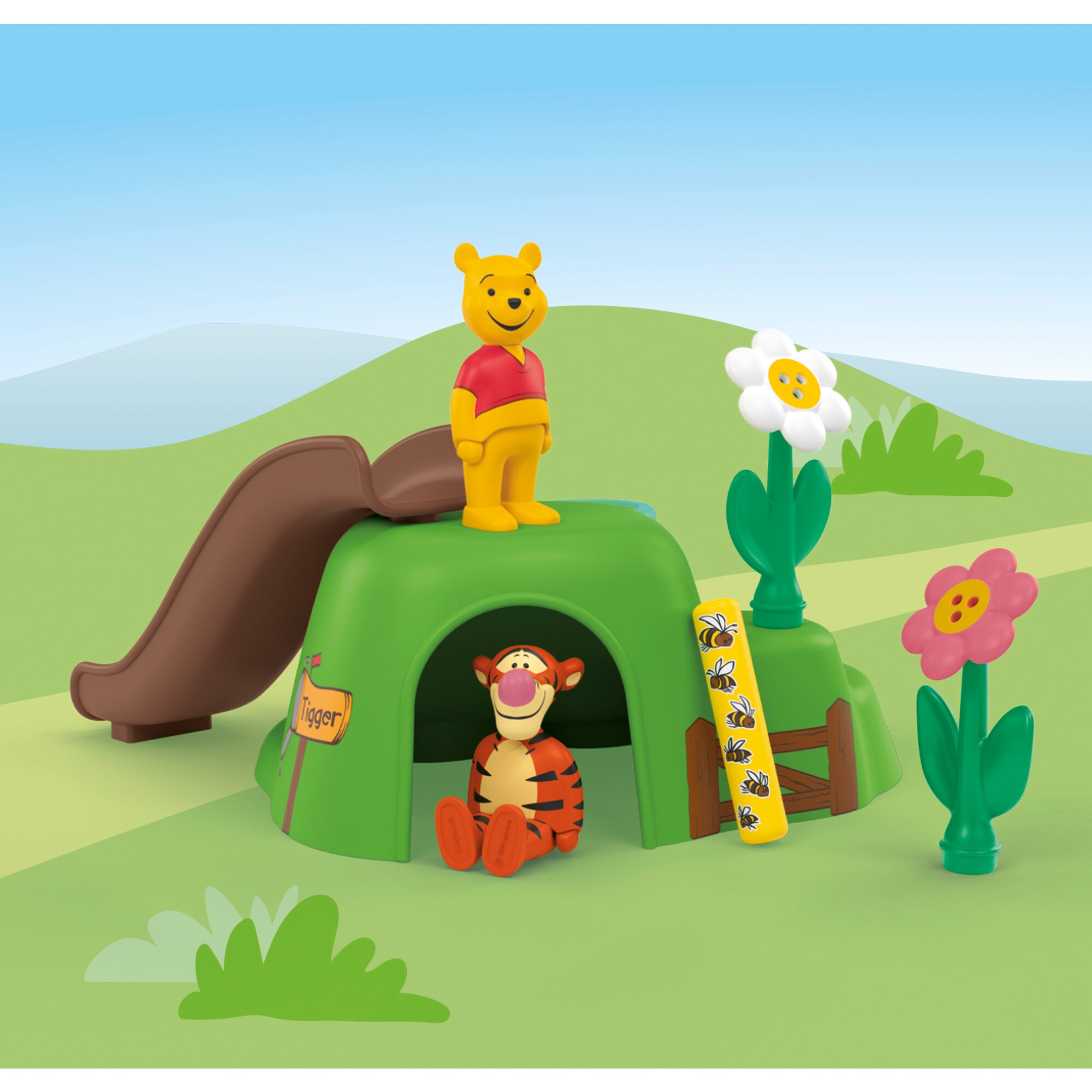 PLAYMOBIL Konstruktionsspielzeug Junior & Disney: Winnies & Tiggers Bienengarten