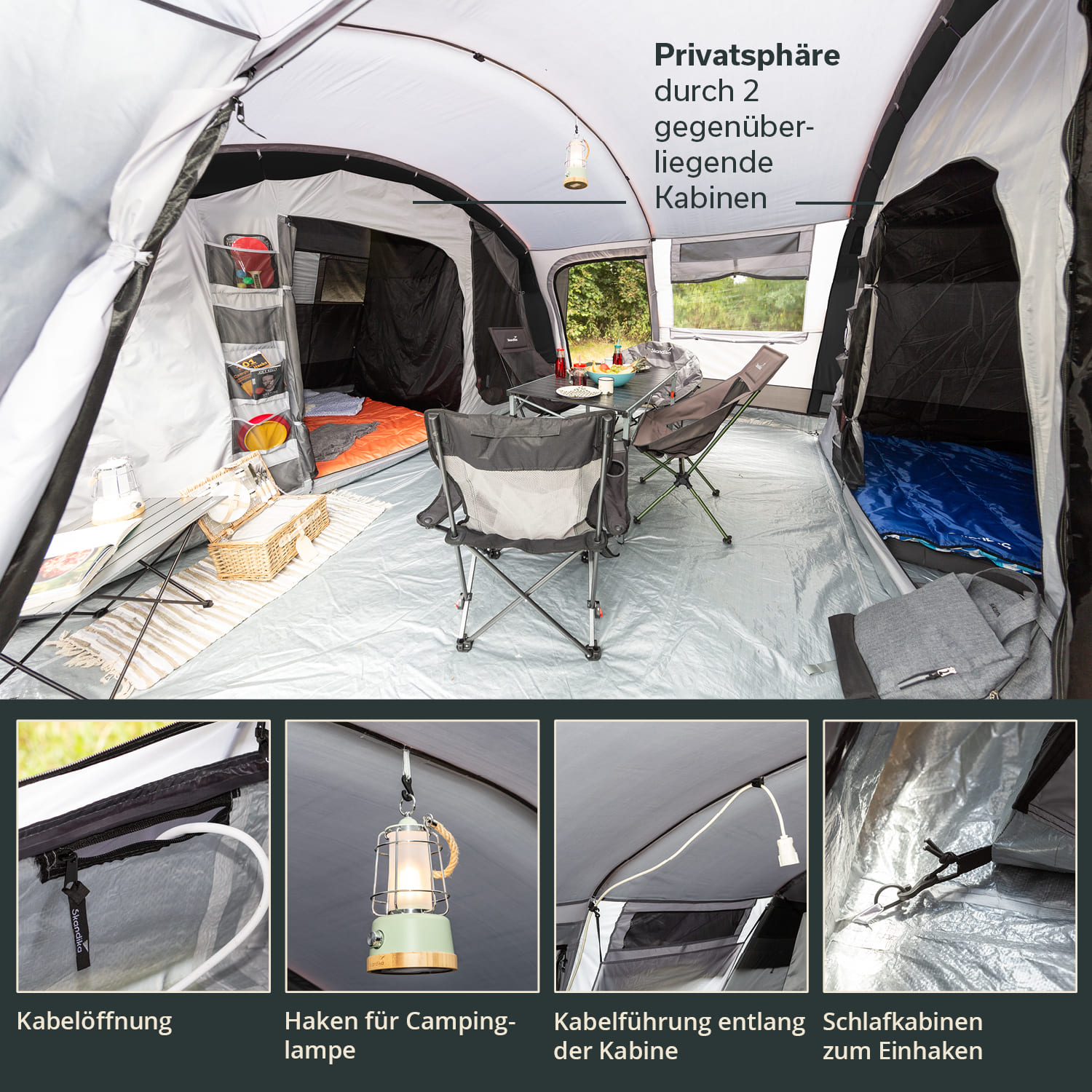 Skandika Hurricane 12 Sleeper Protect tunneltent