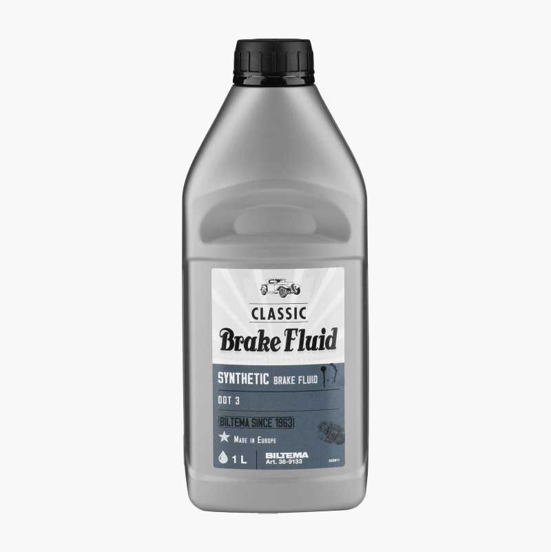 Bremsevæske DOT 3 til veterankjøretøy, 1 liter