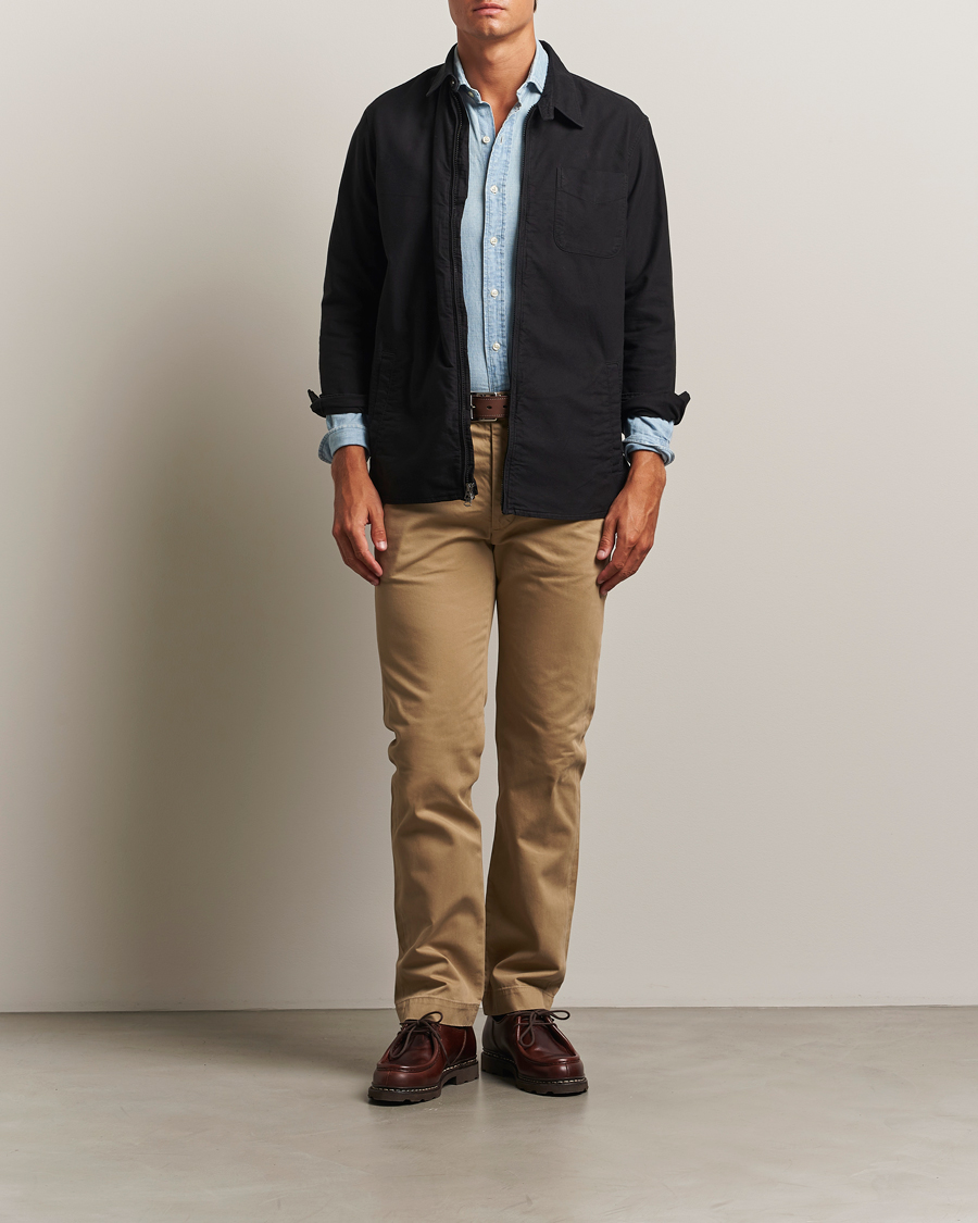 RRL Officers Flat Pants Military Khaki
