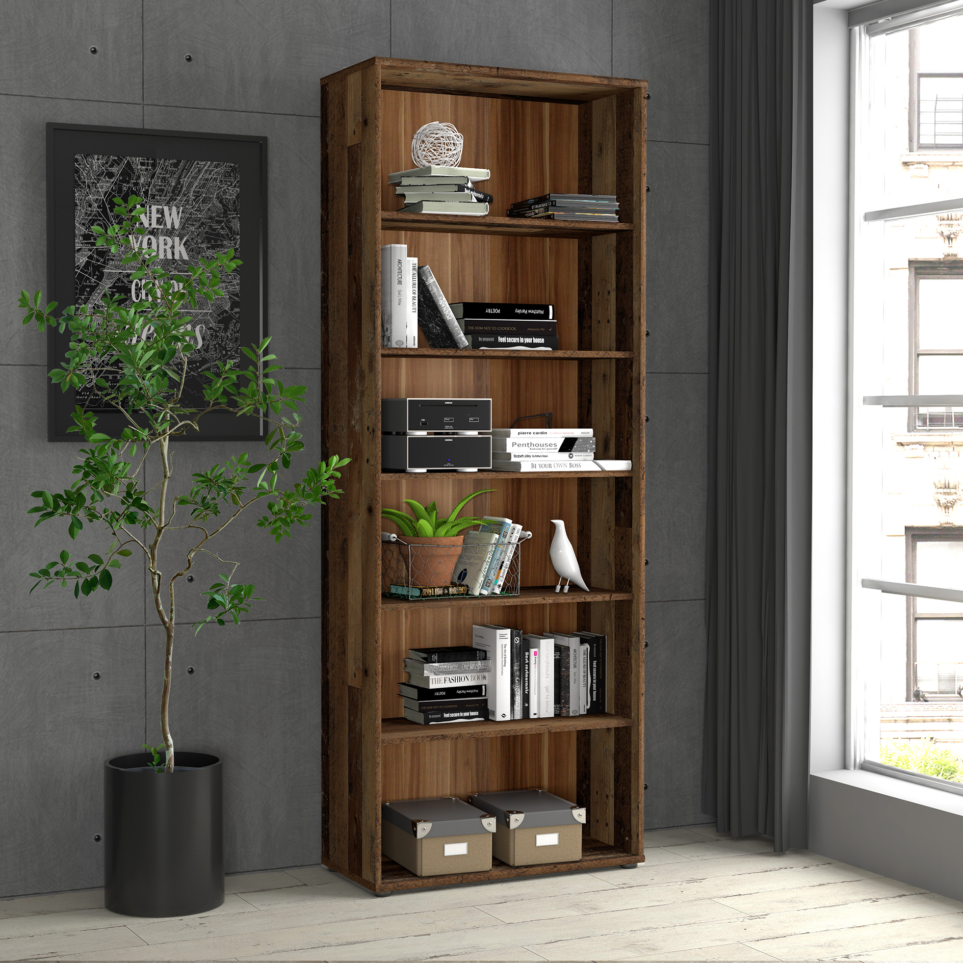 Regal - Old Wood Vintage - 197,5 cm