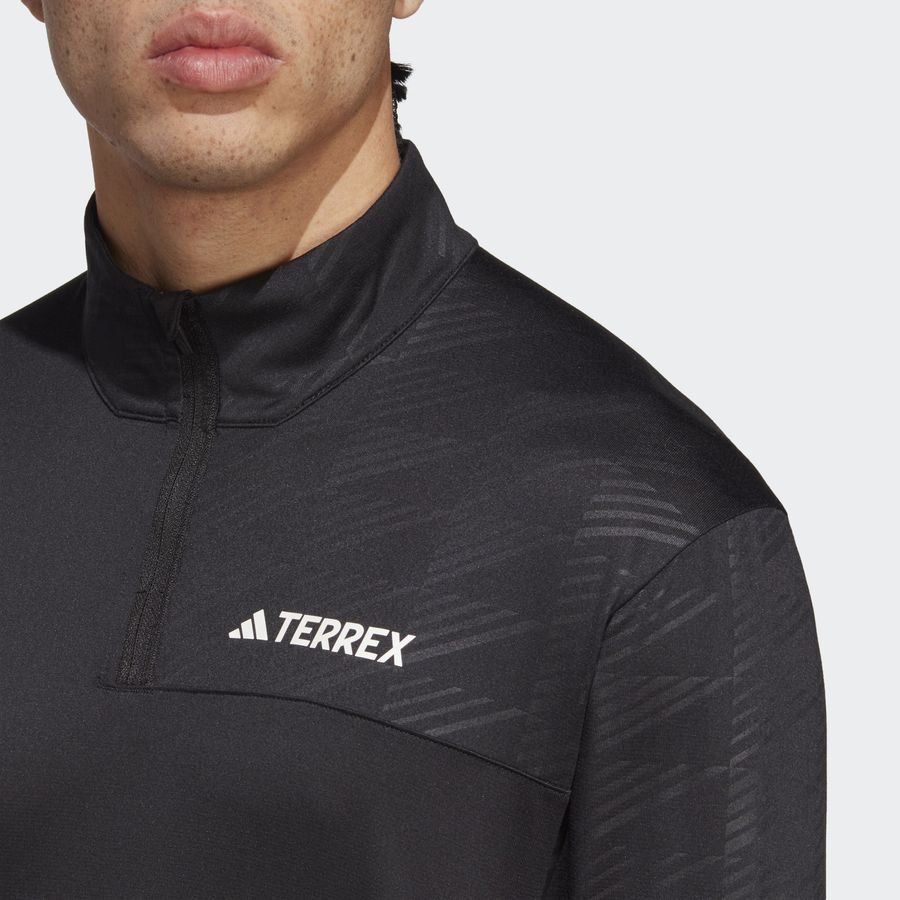 Adidas T-shirt manches longues à demi-zip Terrex Multi