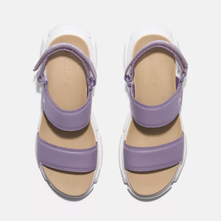 Sandales à double bride Adley Way pour femme en violet