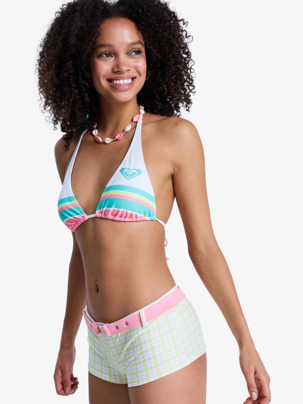 The Swell Elongated Tiki Tri Haut de bikini triangle Blanc Femme