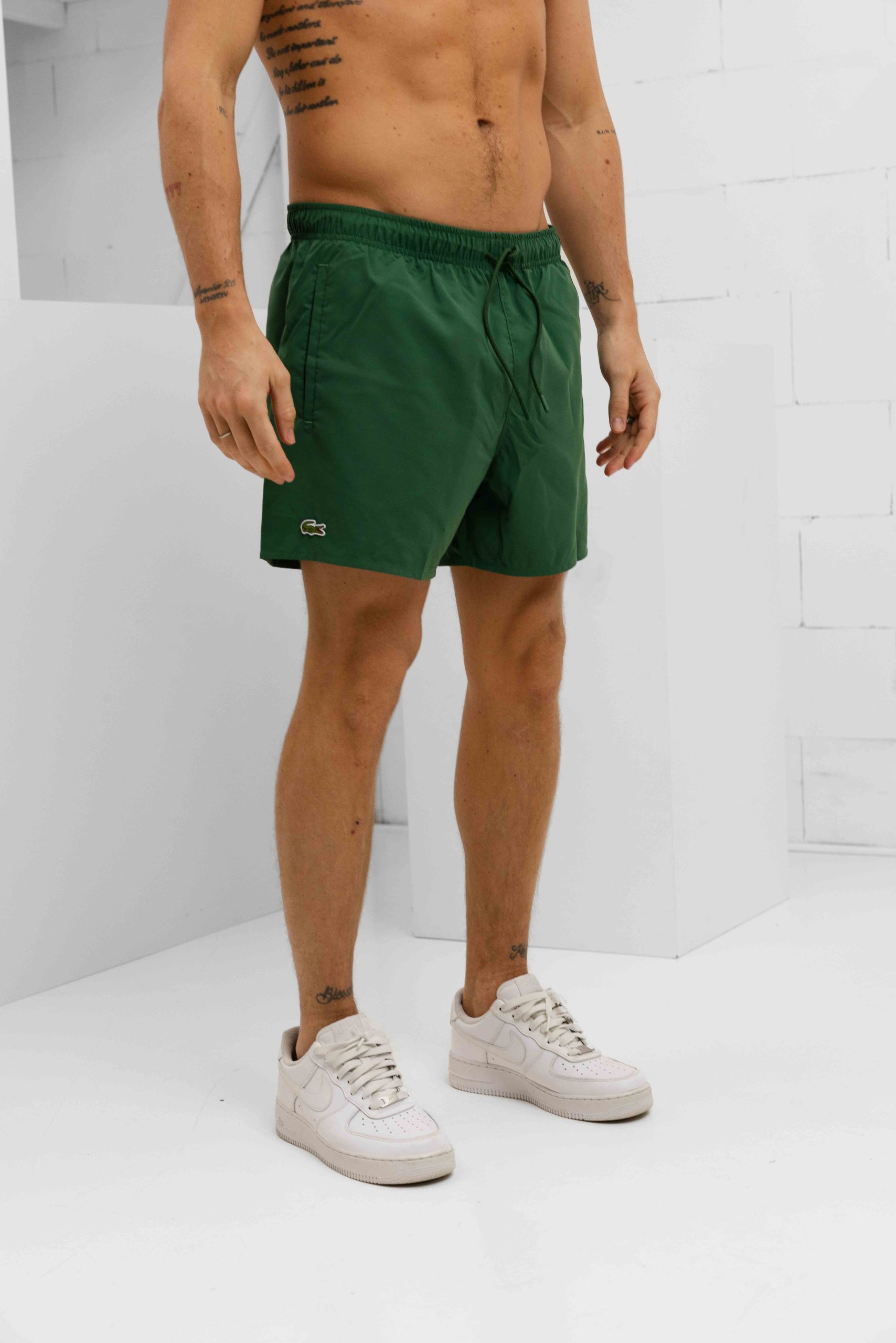Lacoste Sneldrogende Zwembroek Heren Groen