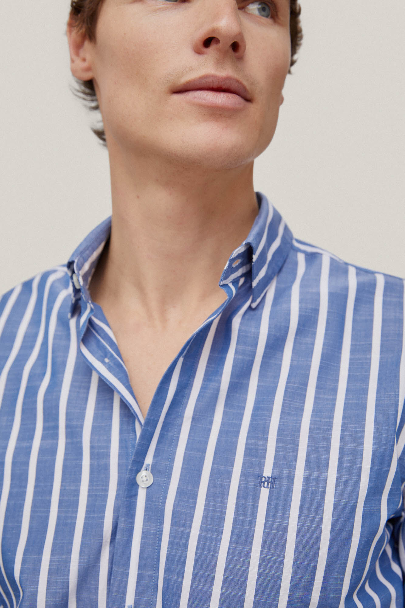 Camisa listrada - Azul