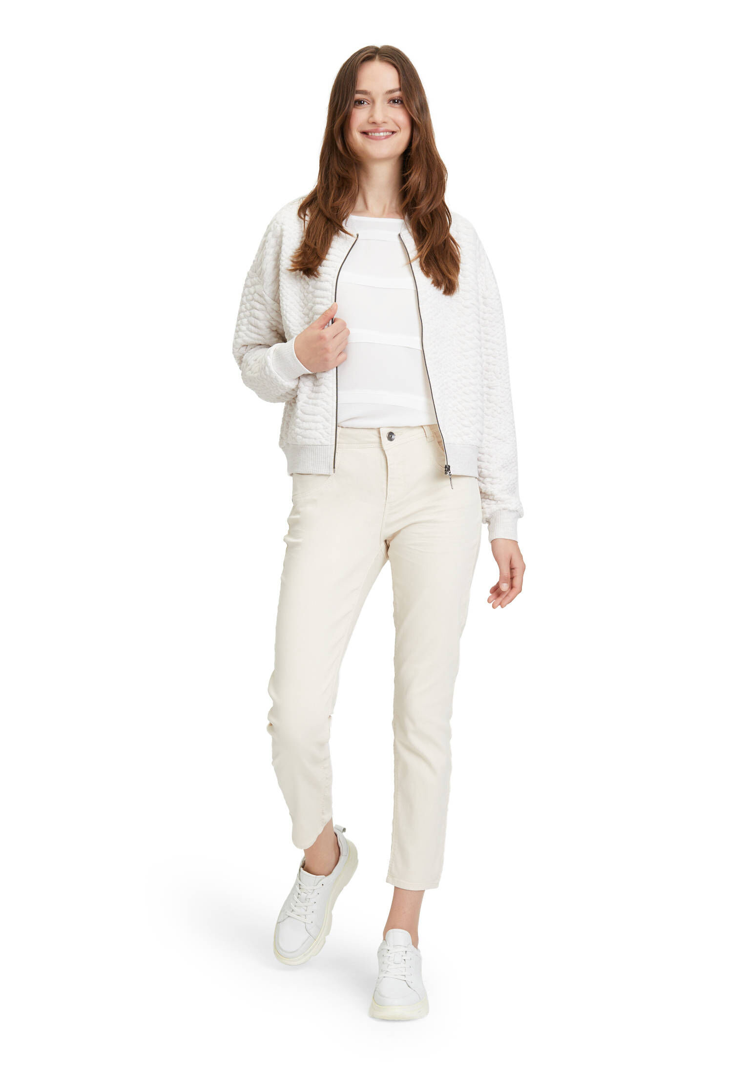 Betty & Co| Damen Sweatjacke mit Reißverschluss
