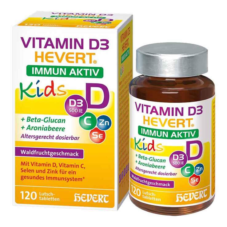 Vitamin D3 Hevert Immun Aktiv Kids Lutschtabletten, 120 St
