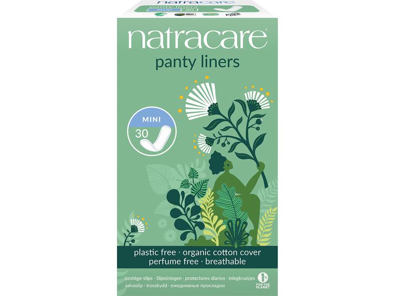 Natracare Slipeinlage Mini 30 Stück Slipeinlagen mit geradem Schnitt