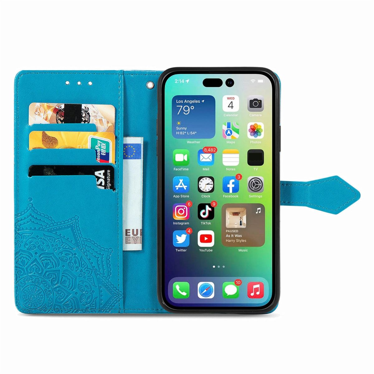 Hülle Handy Schutz für Apple iPhone 15 Case Cover Klapp Tasche Wallet Etuis Neu