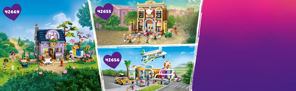 Lego - Lego Friends - Heartlake City Lejligheder Og Butikker - 42670