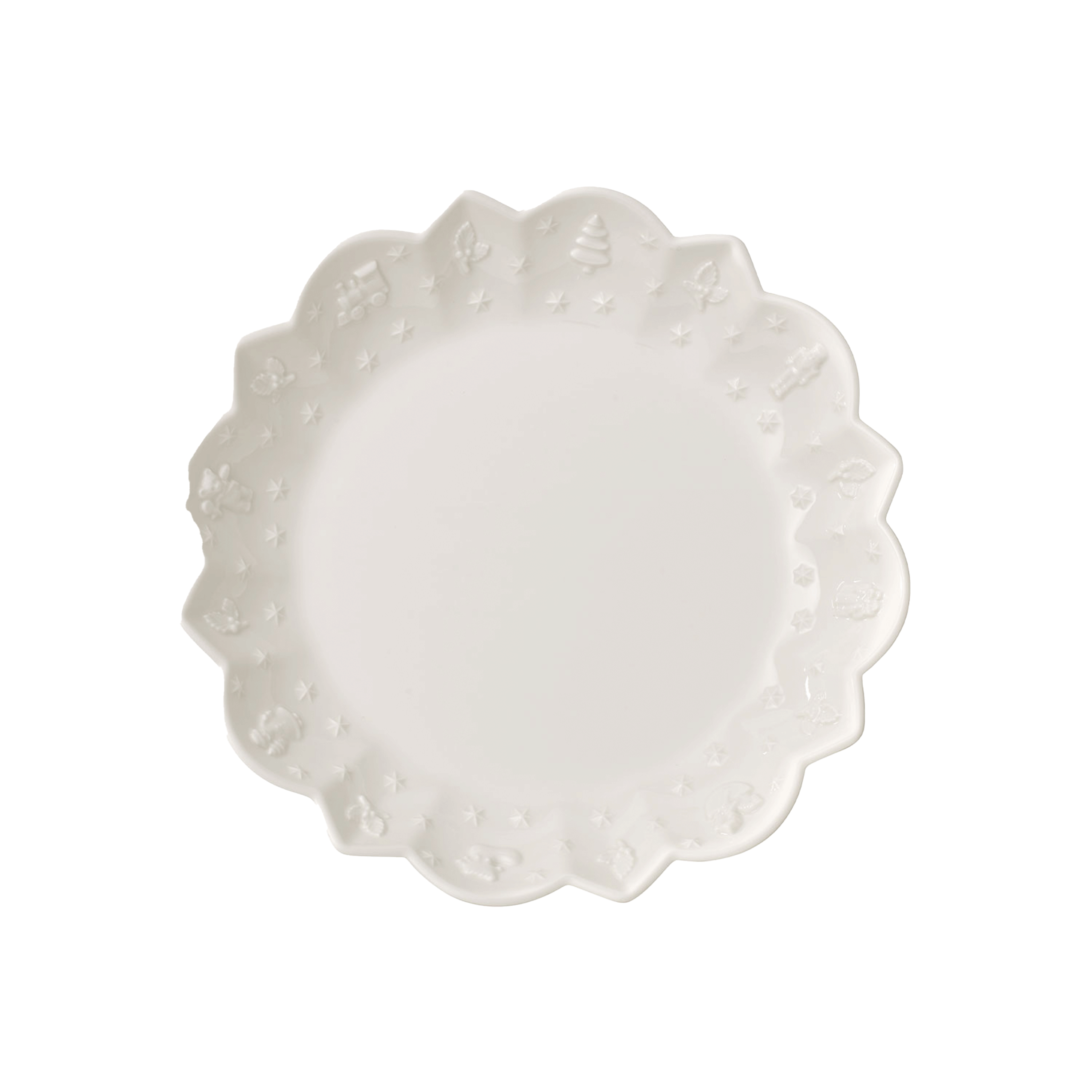 Toy's Delight Royal Classic Cake platter White, 9.7'', Premium Porcelain