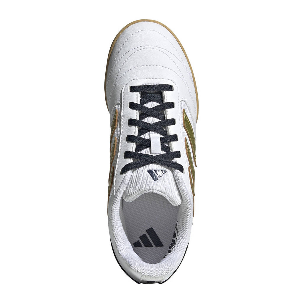 adidas Super Salajunior zaalvoetbalschoenen wit/goud metallic/zwart