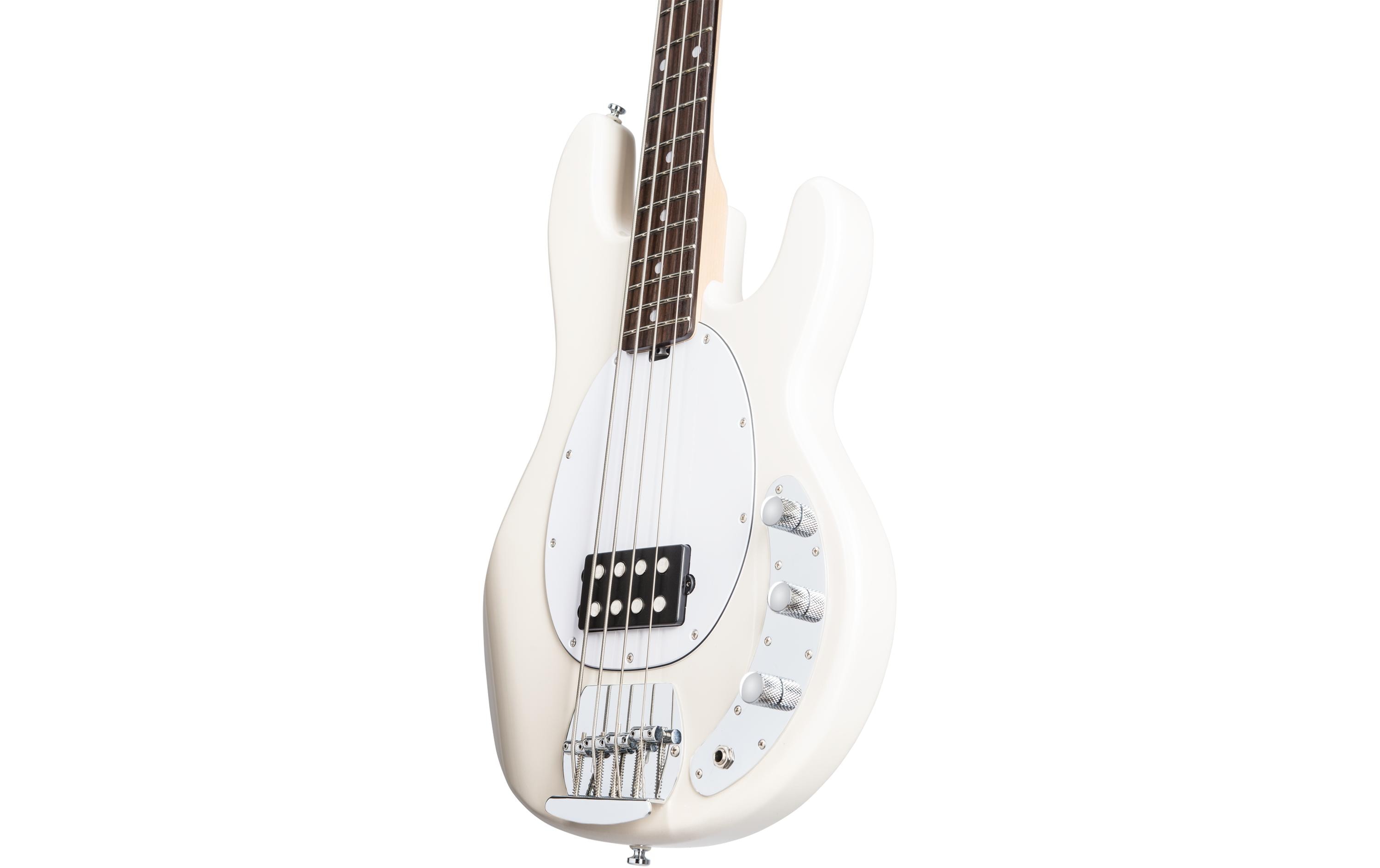E-Bass StingRay Ray4 – Vintage Cream<br>4-seitiger Bass mit Aktivelektronik und einem Humbucker