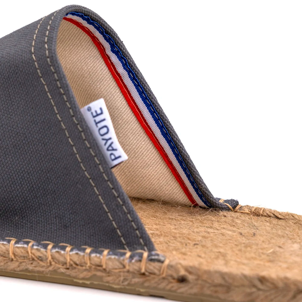 Mule Espadrille Gris Anthracite