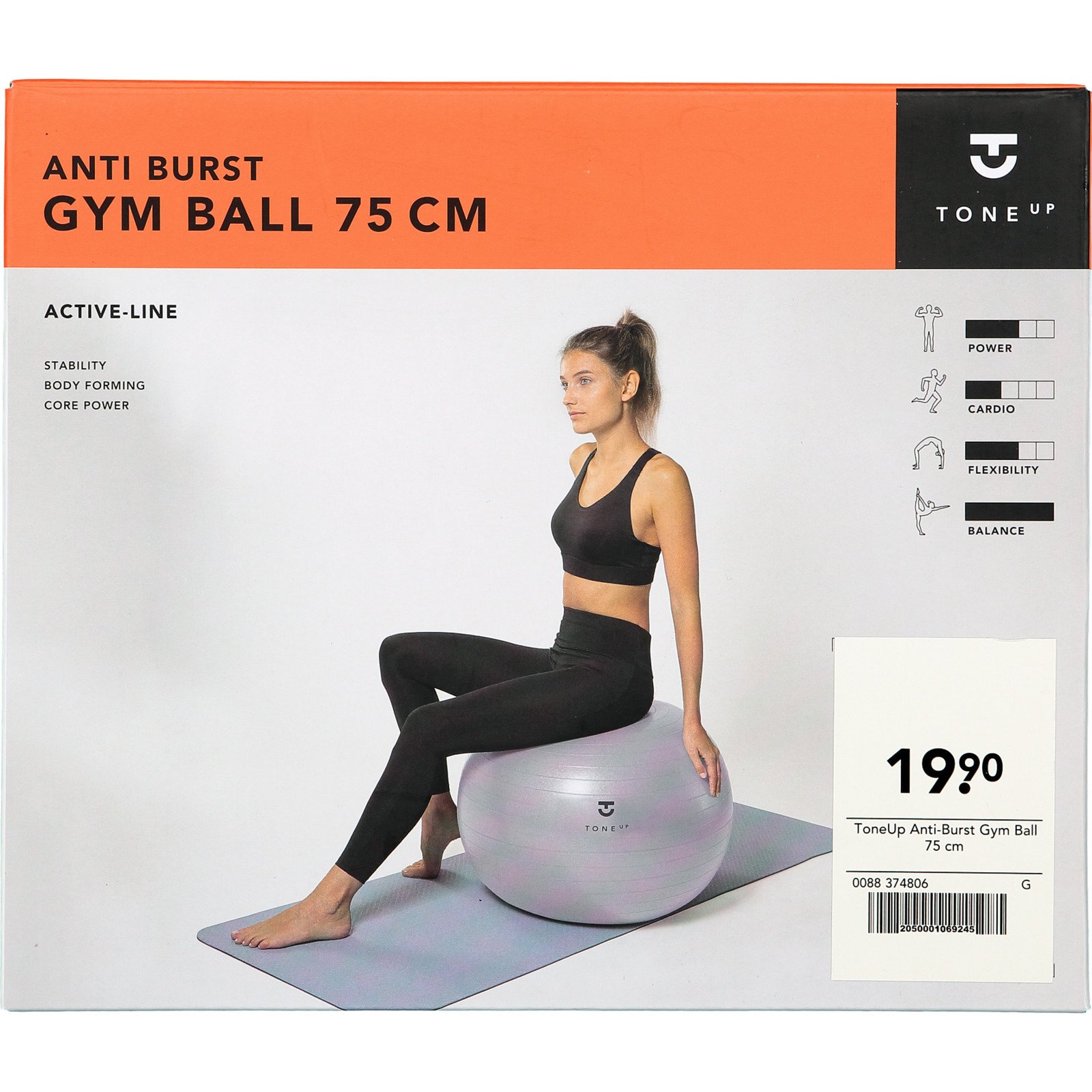 Tone Up Gym Ball Anti Burst 75 cm