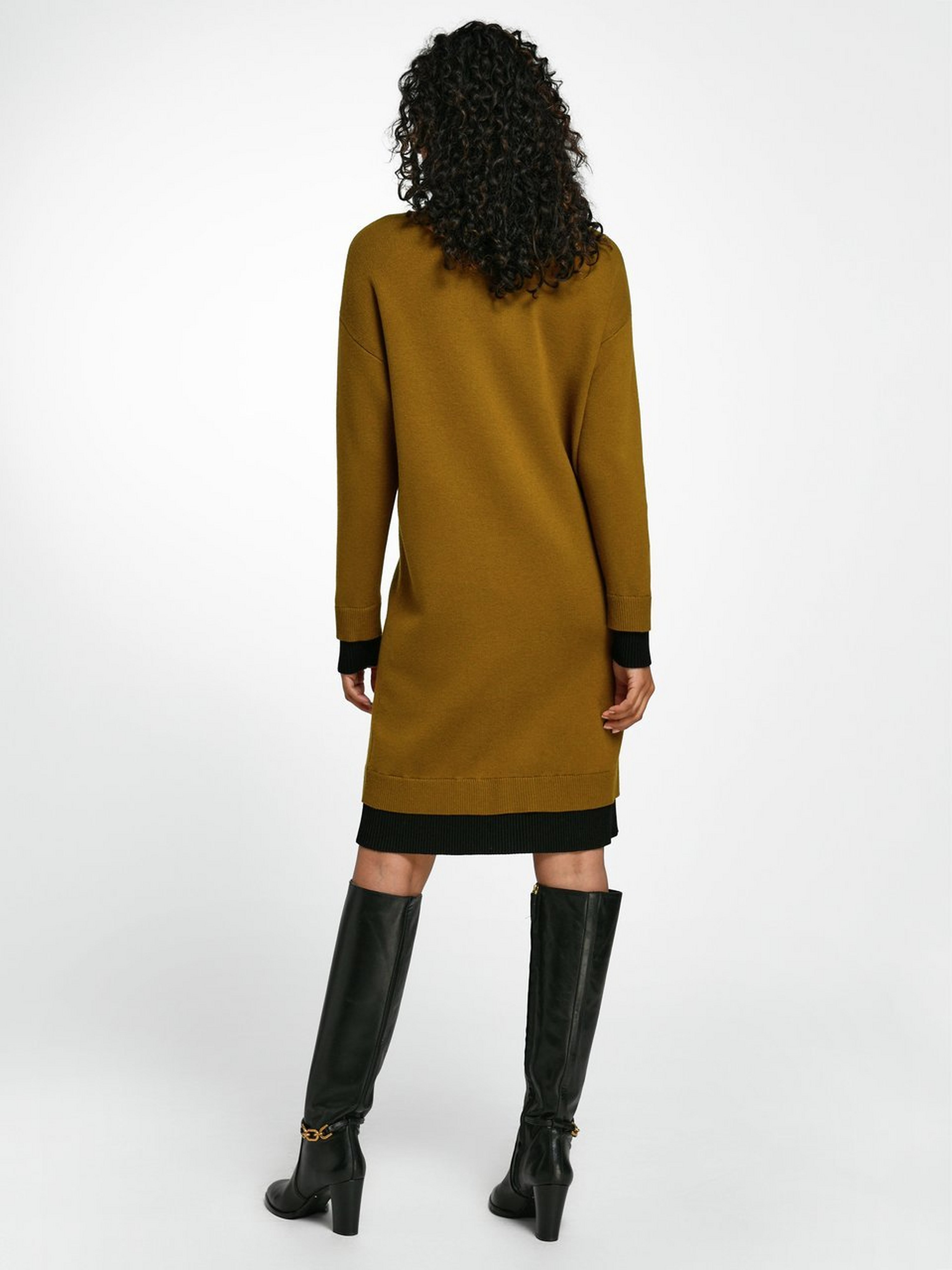 Strickkleid mit Troyerkragen