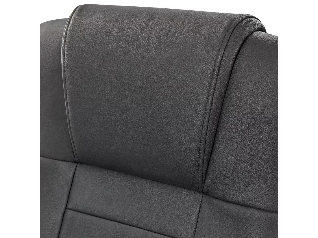 Fauteuil massant avec fonction chauffante DIAMOND Cuir Noir