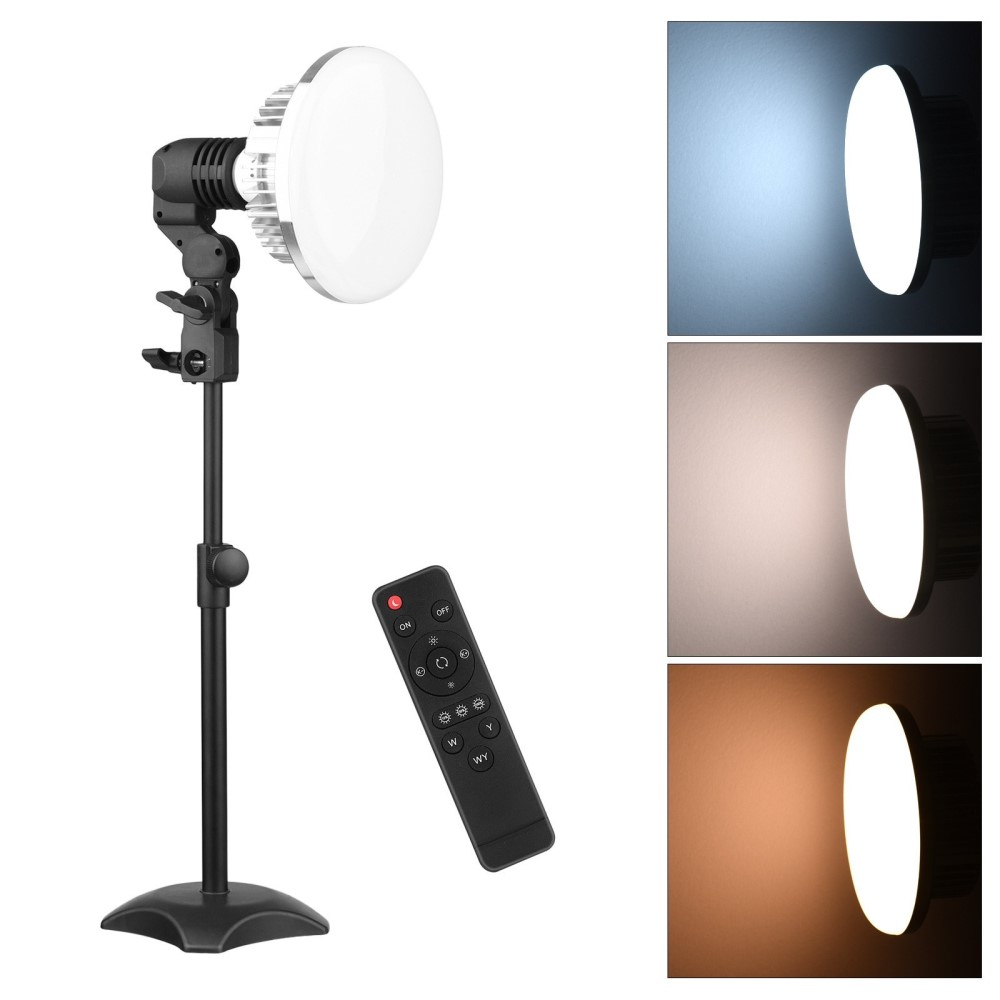 150W LED Video Beleuchtung Foto Selfie Licht Studio Ausrüstung mit verstellbarem Lichtständer (3200K-5500K) - Schwarz