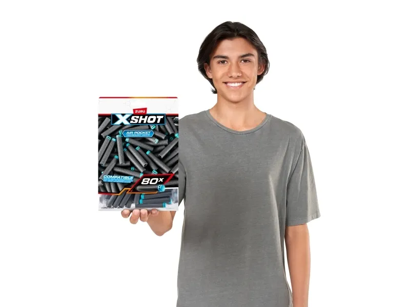 X-Shot Excel 80PK Refill Darts Foilbag