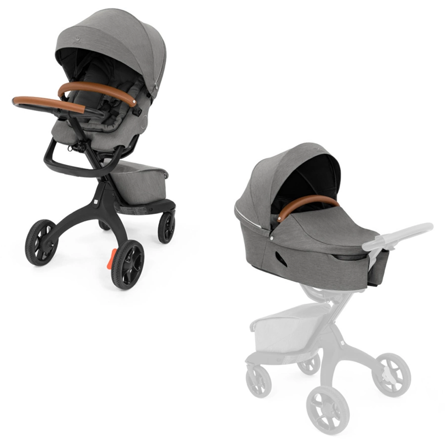 STOKKE® Kombikinderwagen Xplory® X inklusive Tragewanne Modern Grey