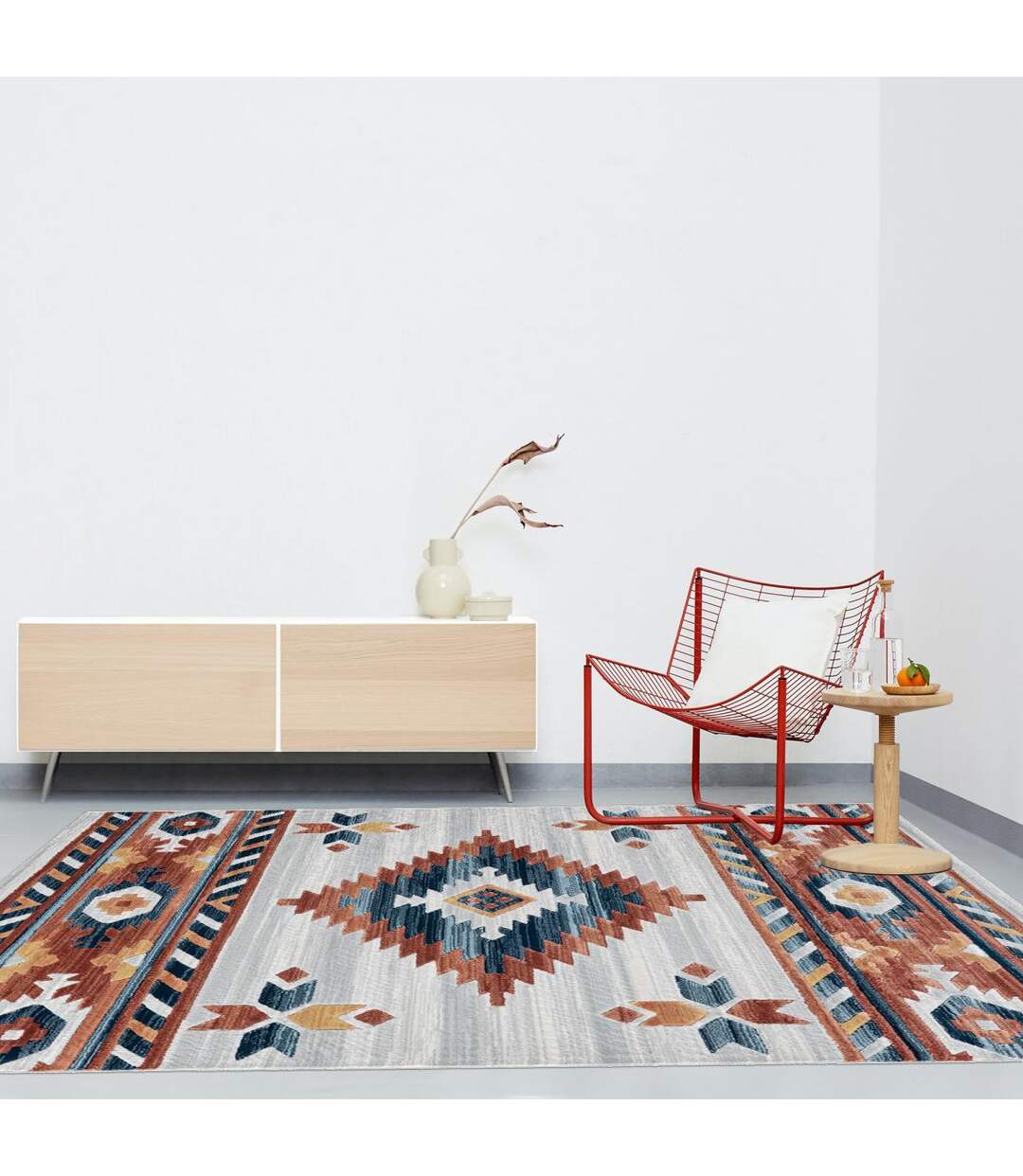 Tapis berbère style SOLGA D en polypropylène doux et soyeux OEKO TEX
